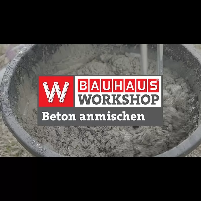 Quick-Mix Trockenbeton Ruck Zuck Beton - 25 kg, Körnung: 0 mm - 8 mm, Gebrauchsfertig - Beton anmischen wie die Profis [Anleitung] | BAUHAUS Workshop