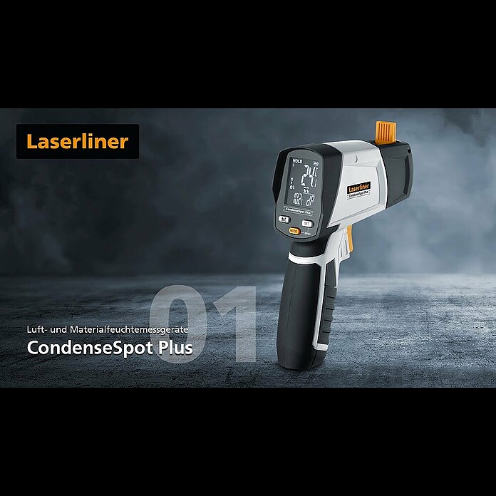 Laserliner Infrarot-Thermometer CondenseSpot PlusMessbereich Temperatur: -60 °C bis +365 °C (Oberflächen) Product