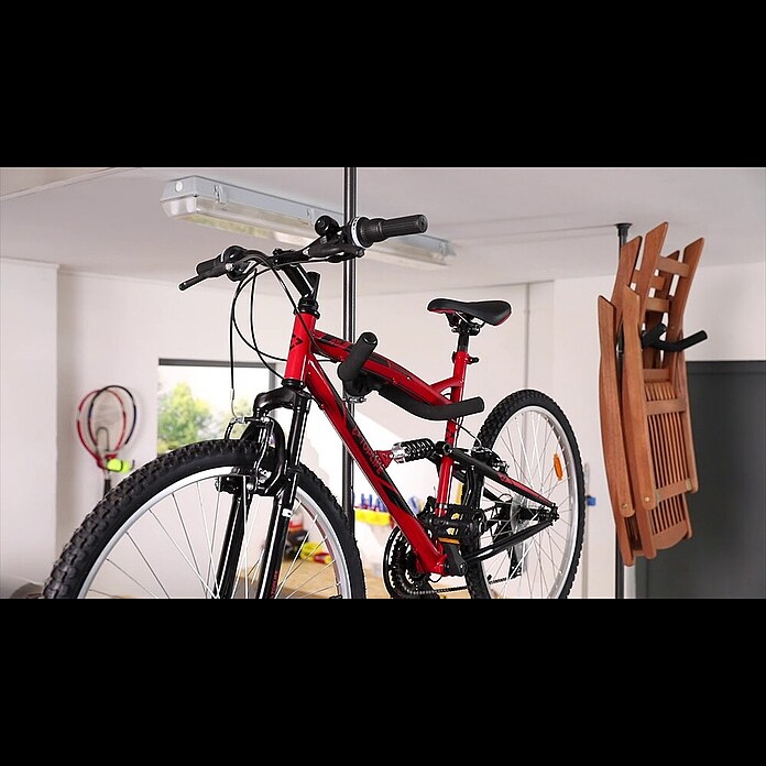 Mottez Fahrradständer Boden/Decken-Stange