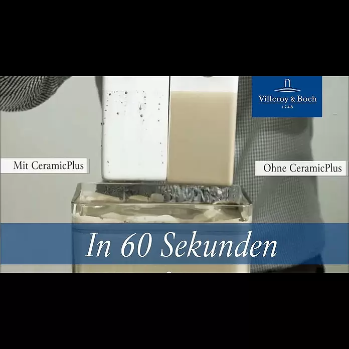 Villeroy & Boch Subway 2.0 Aufsatzwaschbecken - 65 x 47 cm, Mit schmutzabweisender Glasur, Hahnloch: Mitte, Mit Überlauf, Weiß - Villeroy & Boch Ceramic Plus