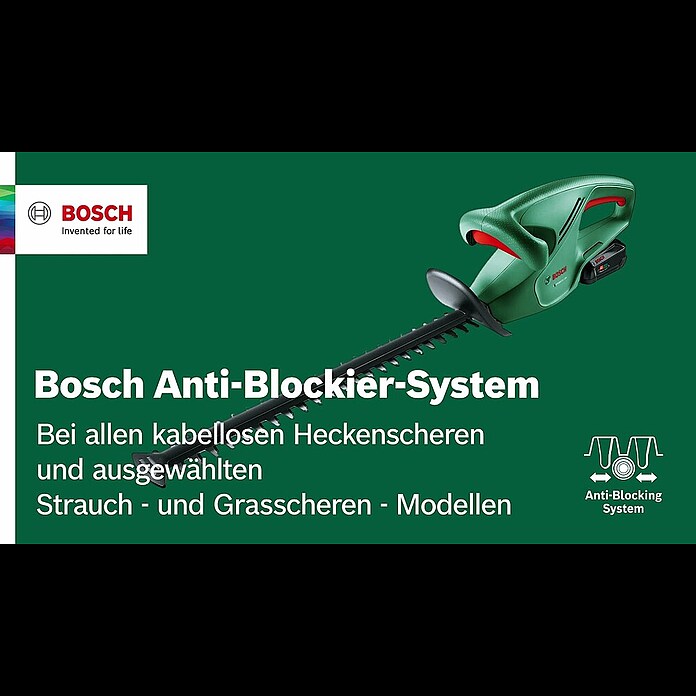 Bosch 18 V Power for All Akku-Heckenschere EasyHedgeCut 18-4518 V, Li-Ionen, Ohne Akku, Schnittlänge: 40 cm Product