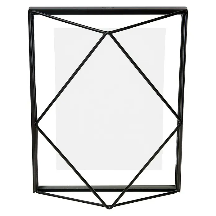 Umbra Bilderrahmen Prisma - 13 x 18 cm, Schwarz, Glas - Dieser elegante Umbra Prisma Fotorahmen in Schwarz bietet eine stilvolle Möglichkeit, Ihre Lieblingsfotos zu präsentieren. Das moderne Design fügt sich nahtlos in jede Einrichtung ein.