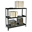 Simonrack Simonclick Metallregal Simonclick Mini (H x B x T: 90 x 80 x 30 cm, Traglast pro Boden: 180 kg, Anzahl Böden: 3 Stk., Stecken, Anthrazit/Anthrazit) | BAUHAUS