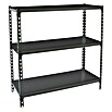 Simonrack Simonclick Metallregal Simonclick Mini (H x B x T: 90 x 80 x 30 cm, Traglast pro Boden: 180 kg, Anzahl Böden: 3 Stk., Stecken, Anthrazit/Anthrazit) | BAUHAUS