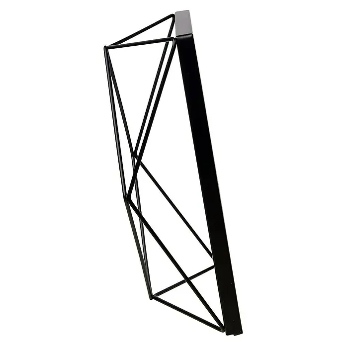 Umbra Bilderrahmen Prisma - 13 x 18 cm, Schwarz, Glas - Die geometrische Blumensäule in Schwarz bietet eine stilvolle Möglichkeit, Pflanzen zur Schau zu stellen und zu dekorieren.
