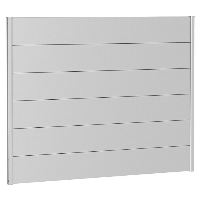 Biohort Sichtschutzelement (B x H: 180 x 135 cm, Stahl, Silber Metallic) | BAUHAUS