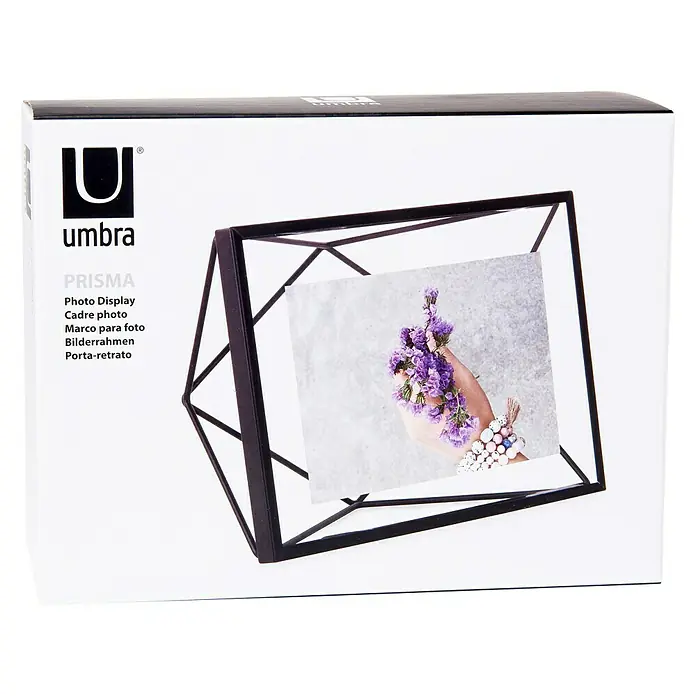 Umbra Bilderrahmen Prisma - 10 x 15 cm, Schwarz, Glas - Umbra Prisma Fotorahmen Verpackung. Der Prisma-Fotorahmen von Umbra ist ein modernes Wohnaccessoire für Fotos.