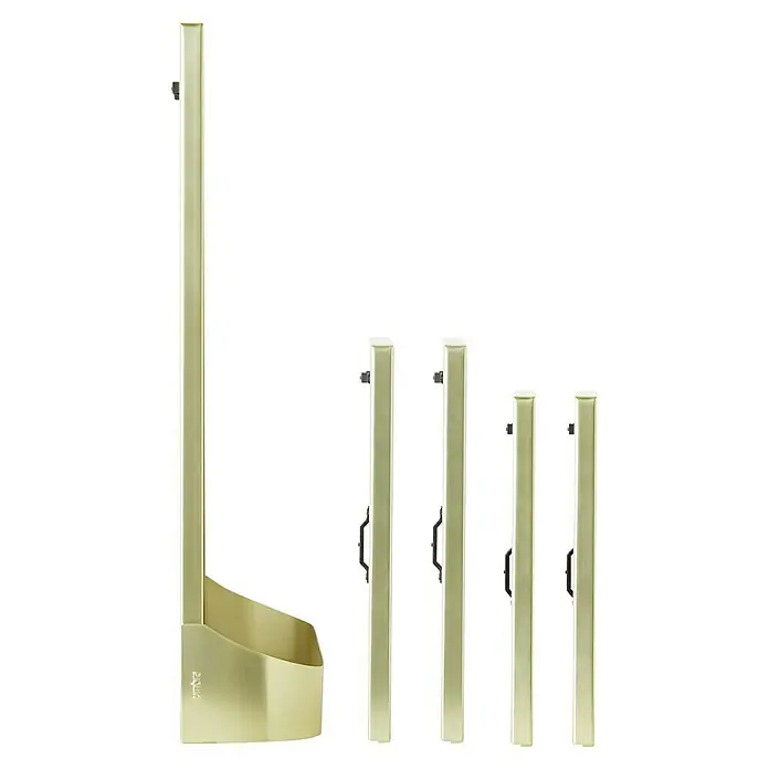 Umbra Bilderrahmen-Set Matinee - 5 -tlg., Gold, Glas - Umbra Schuhablage und Schirmständer aus goldfarbenem Metall, ein stilvoller und praktischer Organizer für den Flur.