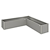 Biohort Belvedere Hochbeet Mini L-Form (201 x 201 x 45 cm, Stahl, Quarzgrau Metallic) | BAUHAUS