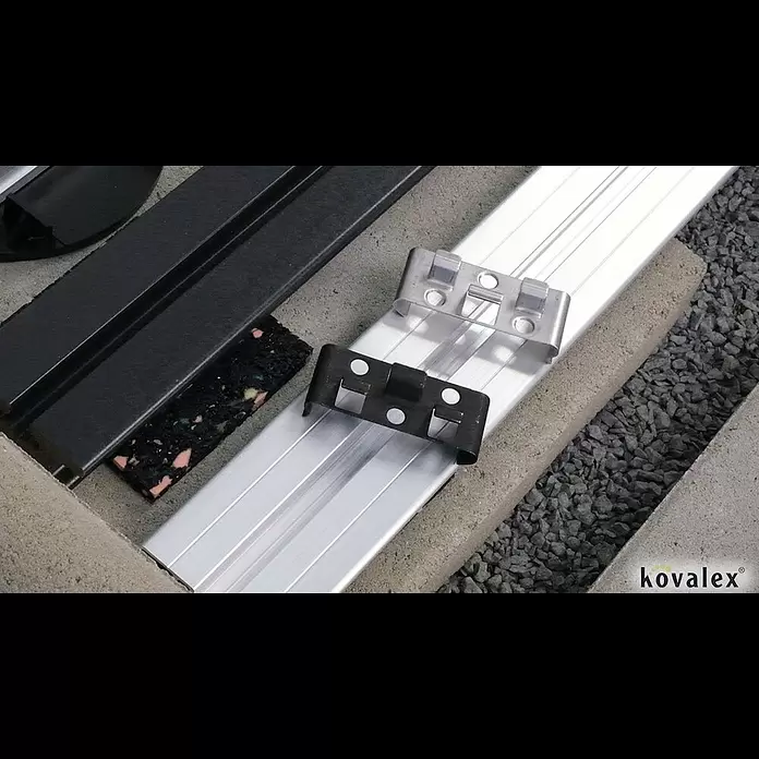 Kovalex Befestigungsclips - Schwarz, Edelstahl - Kovalex® Metallclip