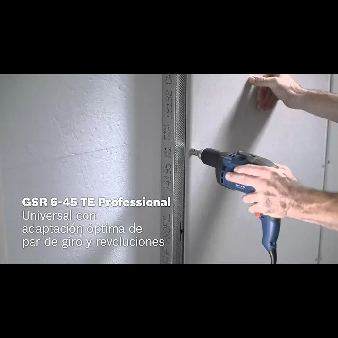 Bosch Professional Atornillador para placas de yeso GSR 6-45 TE - 701 W, 4.500 r.p.m. - GSR 6-45 TE