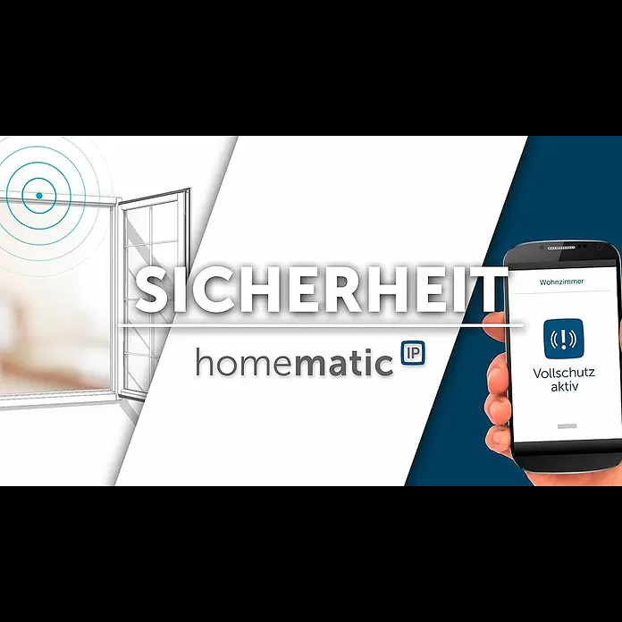 Homematic IP Fenster- & Türsensor HmIP-SWDO-I - Weiß, 19 x 166,5 x 12,5 mm, Batteriebetrieben - Sicherheit im Smart Home mit Homematic IP