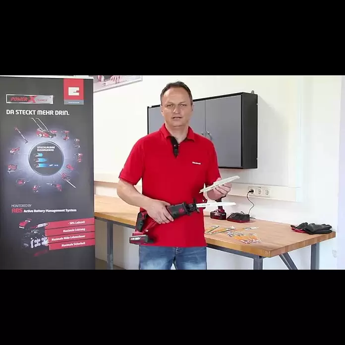 Einhell Power X-Change 18V Akku-Säbelsäge TE-AP 18/22 Li-Solo - 18 V, Ohne Akku, 0 /min - 2.600 /min - Schulungsvideo Einhell TE-AP 18 Li Akku-Universalsäge (Power X-Change)