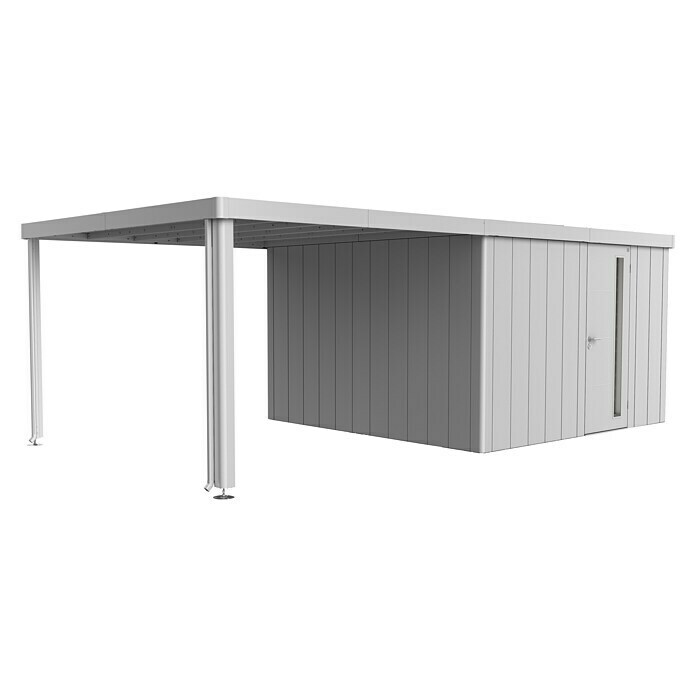 Biohort Neo Seitendach (Passend für: Biohort Gerätehaus Neo 4A/4B/4C/4D, Silber Metallic, 300 x 347 cm) | BAUHAUS
