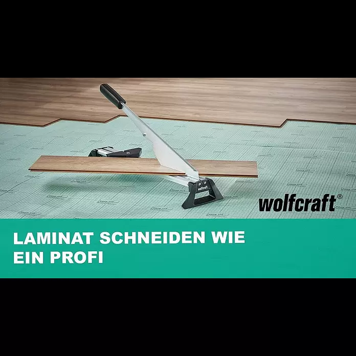 Wolfcraft Laminatschneider LC 600 - Schnittbreite: 465 mm, Aluminium - Laminatschneider LC 600 Produktvideo
