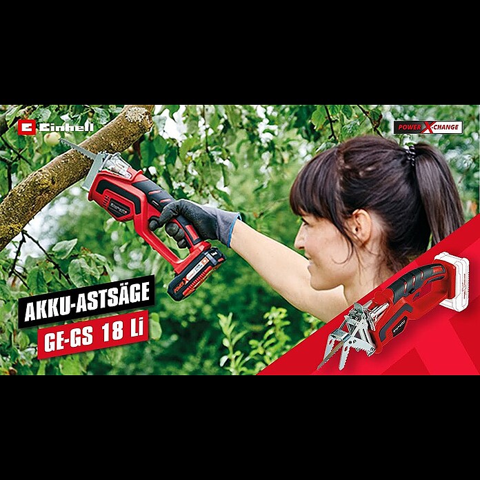 Einhell Power X-Change Akku-Astsäge GE-GS 18 Li-Solo18 V, Ohne Akku, Hubzahl: 1.500 U/min - 2.800 U/min Product