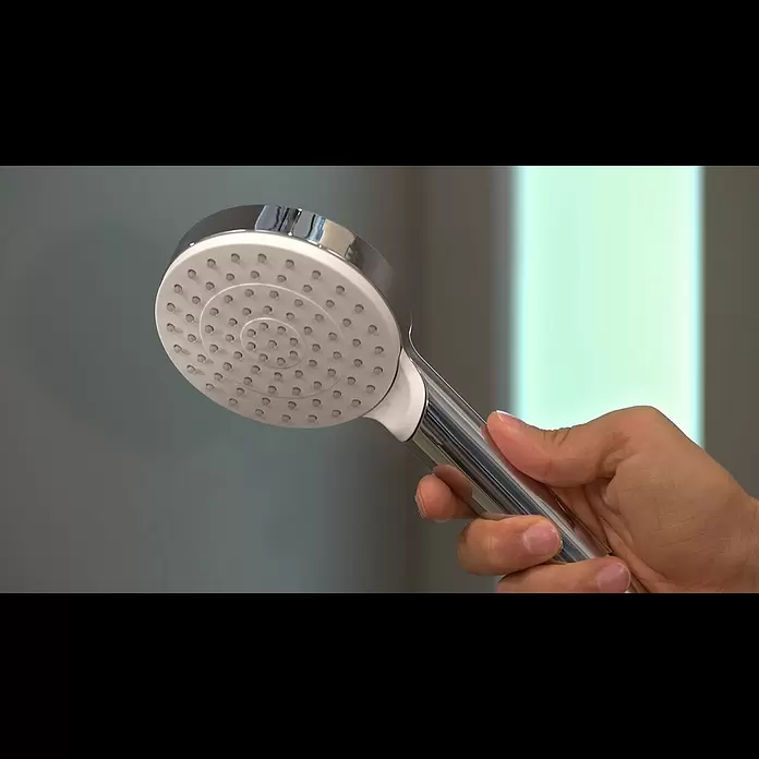 Hansgrohe Crometta Handbrause 1 Jet - Anzahl Funktionen: 1 Stk., Durchmesser: 10 cm, Chrom - hansgrohe Crometta 1jet hand shower