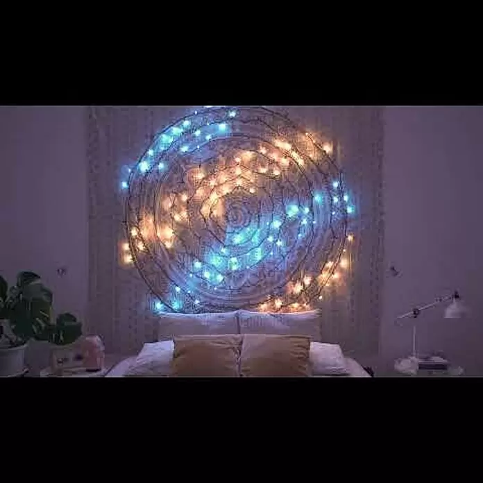 Twinkly Smart-LED-Lichterkette StringsAußen, 20 m, Lichtfarbe: RGBW, Anzahl Leuchtmittel: 250 Stk., Netzbetrieben - Twinkly LED Lichterkette - Mandala