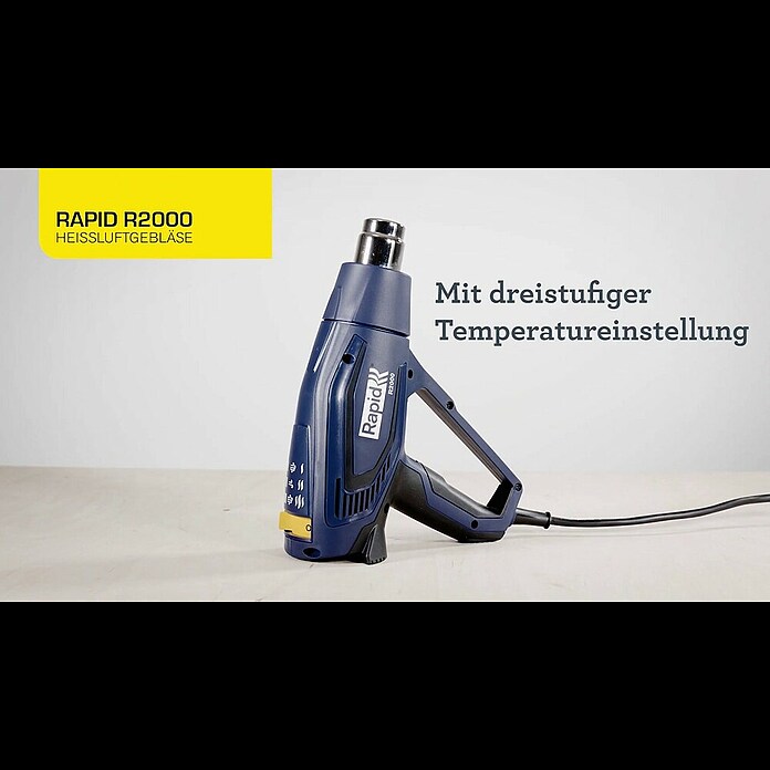 Rapid Heißluftgebläse R20002.000 W, Temperaturbereich: 60 °C - 600 °C Product