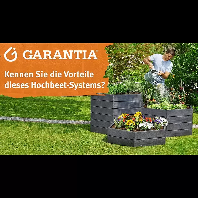 Garantia Hochbeet-Erweiterung Verlängerungsset - 55 x 25 cm - Vorteile und Aufbau des Hochbeet-Systems Ergo | GARANTIA