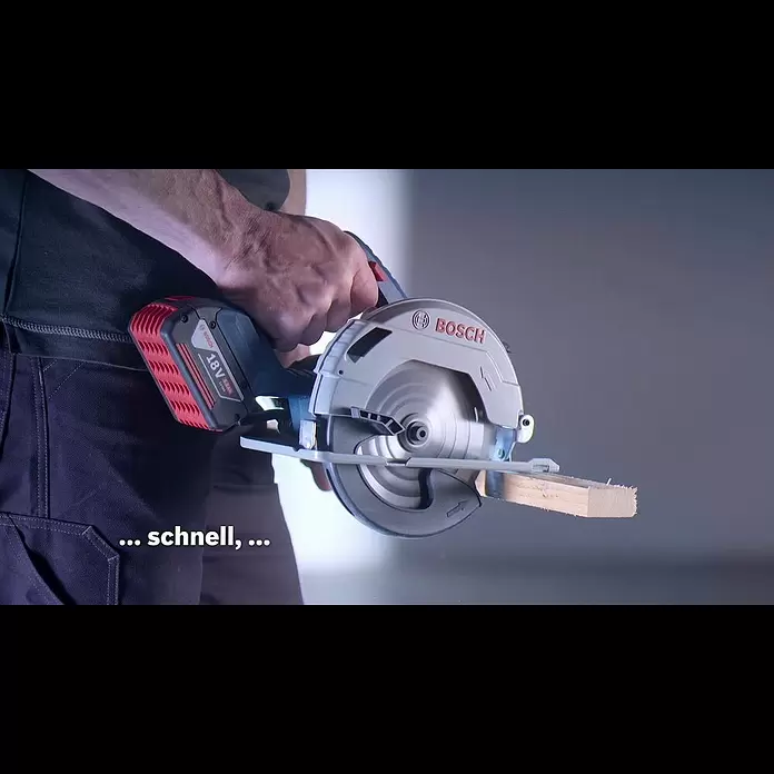 Bosch Professional AMPShare 18V Akku-Handkreissäge GKS 18V-57 G L-Boxx - 18 V, 2 Akkus, Leerlaufdrehzahl: 3.400 U/min, Sägeblatt: 165 mm - Bosch Akku-Handkreissäge GKS 18V-57 & GKS 18V-57 G Professional