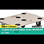 Wolfcraft Base con ruedas FT300 (L x An x Al: 565 x 390 x 120 mm, Capacidad de carga: 200 kg, Madera) | BAUHAUS