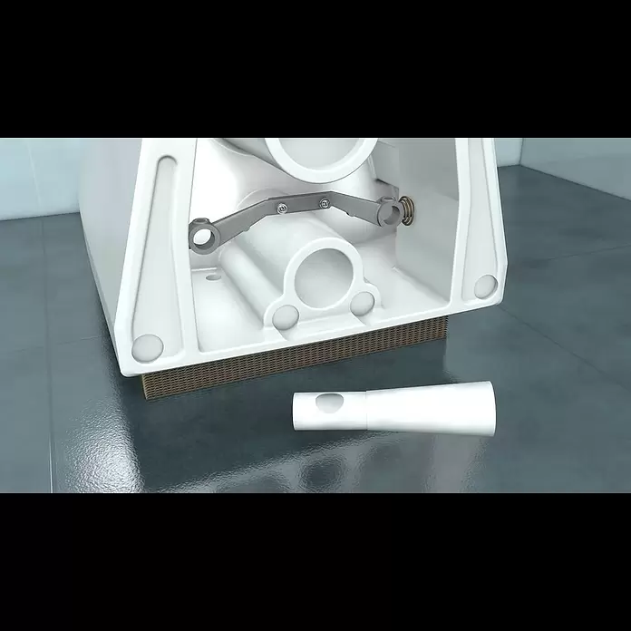 Duravit ME by Starck Wand-WC Typ 1 - Mit Spülrand, Ohne Spezialglasur, Spülform: Tief, WC Abgang: Waagerecht, Weiß - Wand-WC Befestigung Durafix