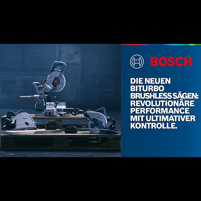 Bosch Professional Biturbo Akku-Tauchsäge GKT 18V-52 GC18 V, Ohne Akku, Durchmesser Sägeblatt: 140 mm, Leerlaufdrehzahl: 2.800 U/min - 5.500 U/min Product