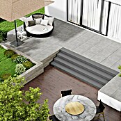 Marazzi Terrassenfliese Esterno 20T Plaster Grey (60 x 60 x 2 cm, Grau, Matt) | BAUHAUS