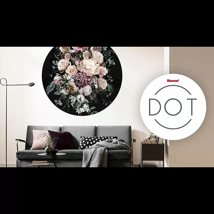 Komar Dots Fototapete rund Balance - 125 cm, Selbstklebend - KOMAR DOT