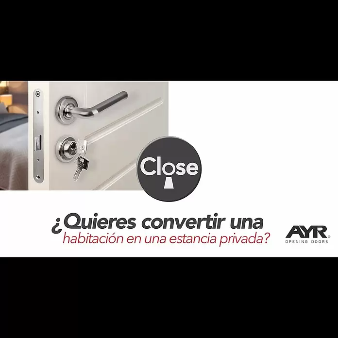AYR Close Pestillo con bloqueo 103-E - Zinc fundido, Latón - Close