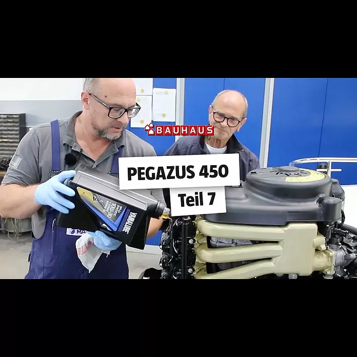 PEGAZUS GFK-Boot 450 Ready to Go 1511 kW, Geeignet für: Max. 5 Personen, CE-Klasse C - Wir gehen zur Erstinbetriebnahme ⚓ BAUHAUS Nautic (Teil 7)