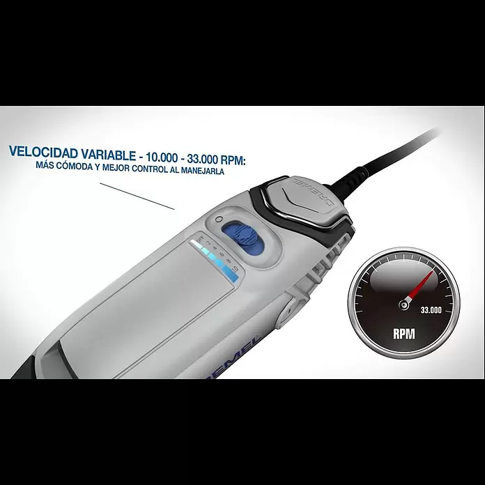 Dremel Herramienta rotativa eléctrica 3000-5 - Número de revoluciones de marcha en vacío: 10.000 r.p.m. - 33.000 r.p.m., 130 W - dremel 3000
