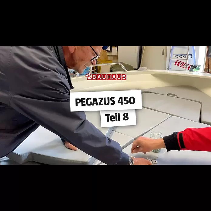 PEGAZUS GFK-Boot 450 Basic - Ohne Motor, Geeignet für: Max. 5 Personen, CE-Klasse C - Beleuchtung und Polster ⚓ BAUHAUS Nautic (Teil 8)