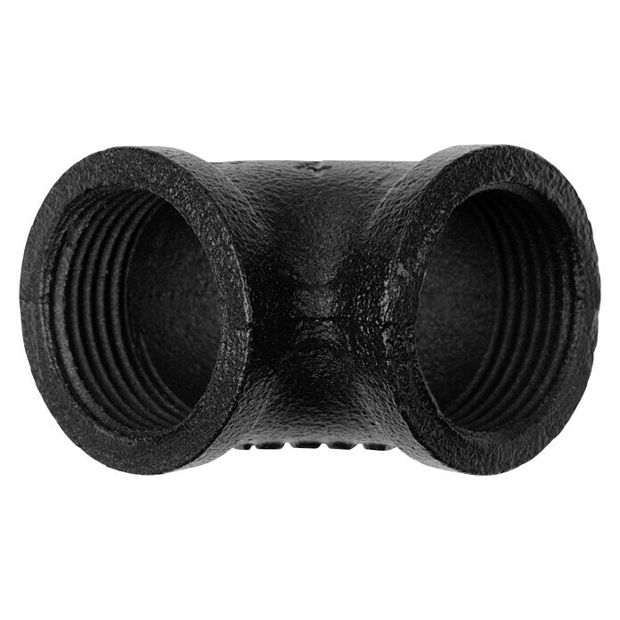 Walteco Rusticline Schraubwinkel TubeStahl, Schwarz, Winkel: 90 ° Front View