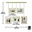 Umbra Bilderrahmen-Set Exhibit (2 x 10x15 cm, 3 x 13x18 cm, Messing, Metall) | BAUHAUS