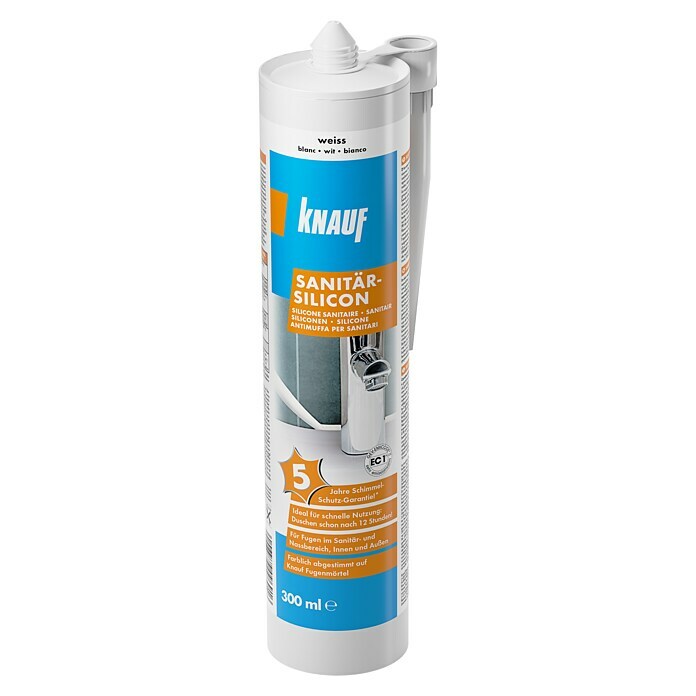 Knauf Sanitär-SilikonWeiß, 300 ml Front View