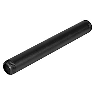 Walteco Rusticline Rohr Tube (Länge: 200 mm, Stahl, Schwarz)
