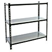 Simonrack Simonclick Metallregal Simonclick Mega Plus (H x B x T: 90 x 120 x 30 cm, Traglast pro Boden: 200 kg, Anzahl Böden: 3 Stk., Stecken, Anthrazit/Silber) | BAUHAUS