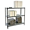 Simonrack Simonclick Metallregal Simonclick Mega Plus (H x B x T: 90 x 120 x 30 cm, Traglast pro Boden: 200 kg, Anzahl Böden: 3 Stk., Stecken, Anthrazit/Silber) | BAUHAUS