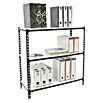 Simonrack Simonclick Metallregal Simonclick Plus (H x B x T: 90 x 100 x 50 cm, Traglast pro Boden: 180 kg, Anzahl Böden: 3 Stk., Stecken, Anthrazit/Weiß) | BAUHAUS