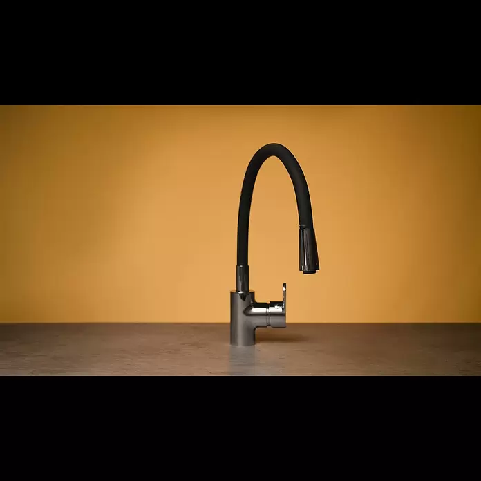 Camargue Spültischarmatur FlexoSchwarz, Matt - SpültischarmaturFlexo