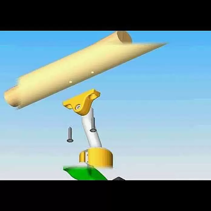 Dolle Handlauf PS 3/40 - Buche Natur, Lackiert, Rund, Länge: 200 cm - Montagevideo Holzhandlauf DOLLE Prova PS 3