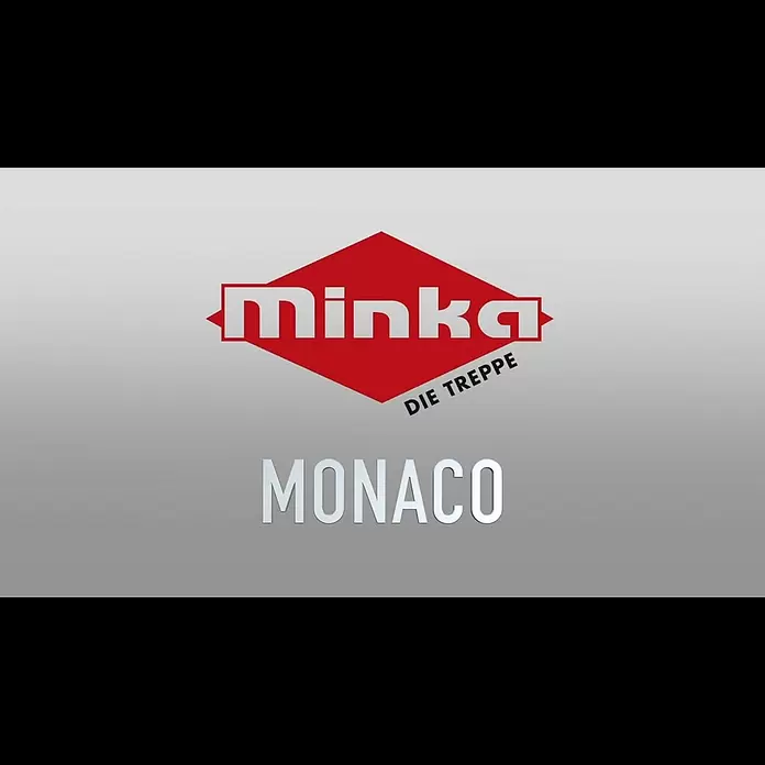 Minka Raumspartreppe Monaco - Breite: 60 cm, Grau, Farbe Stufen: Buche Walnuss gebeizt, Geschosshöhe: 294 cm - Minka MONACO
