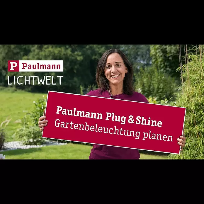 Paulmann Plug & Shine Bodeneinbauleuchten-Basis-Set LED-Bodeneinbauleuchte Floor Eco - 7 x 3 cm, Warmweiß, Silber - Paulmann Licht: Gartenbeleuchtung - welche Außenlampen sind die richtige Wahl?