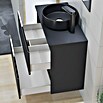 Artysan Mueble de lavabo Cíes (L x An x Al: 38,6 x 80 x 64 cm, Negro) | BAUHAUS