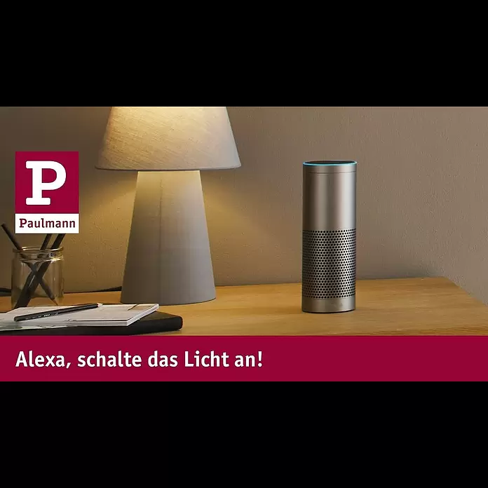 Paulmann URail Dimm- & Schaltcontroller Smart Home ZigBee - 400 W, Metall, Chrom matt - Alexa-Lichtsteuerung mit Paulmann Leuchten