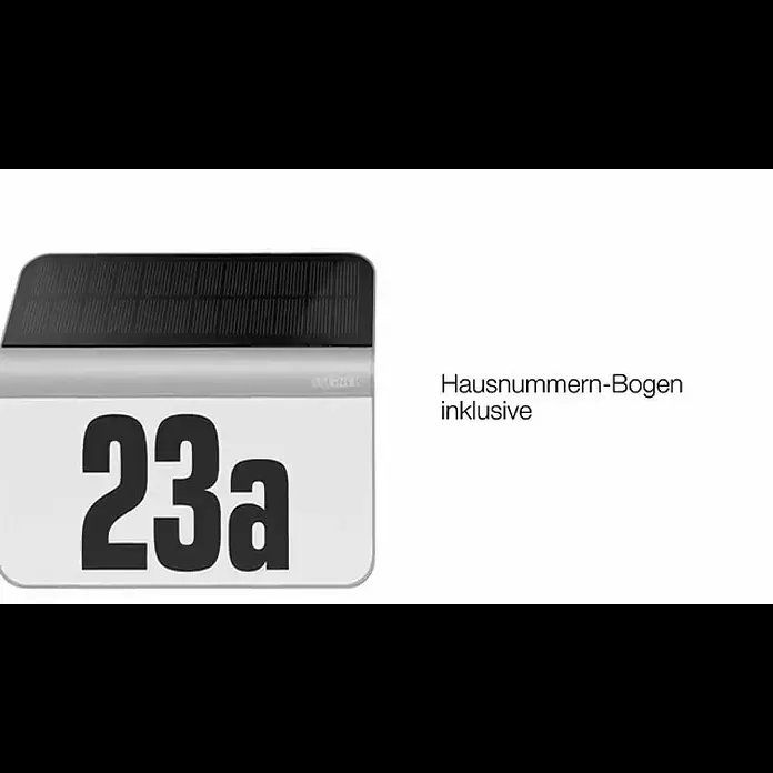 Steinel XSolar Solar-Hausnummer LH-N anthrazit0,03 W, Kunststoff, IP44, Anthrazit - Außenleuchte | LED-Hausnummern-Leuchte XSolar LH-N | STEINEL DIY