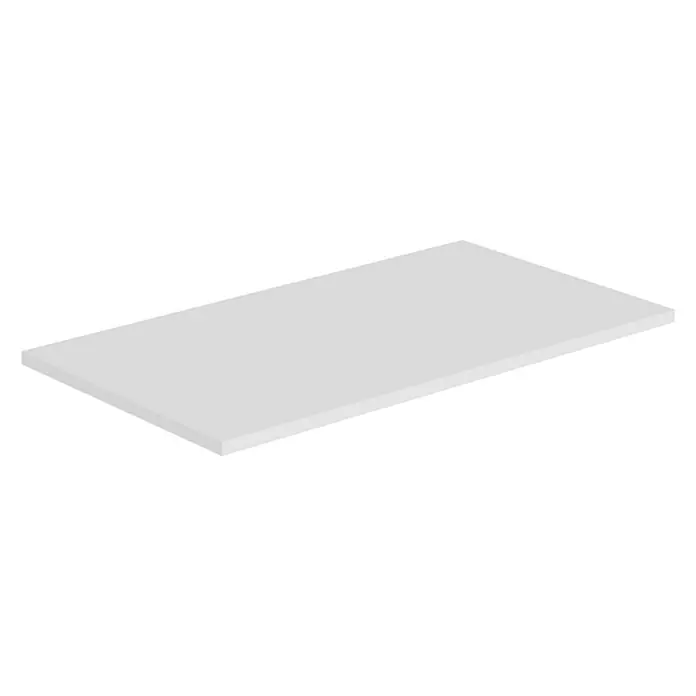 Artysan Encimera para lavabo Cíes - 39,1 x 71 x 1,6 cm, Blanco - Tablero de mesa gris en el estudio. Su diseño simple y su color neutro lo hacen versátil y fácil de combinar con varios estilos.