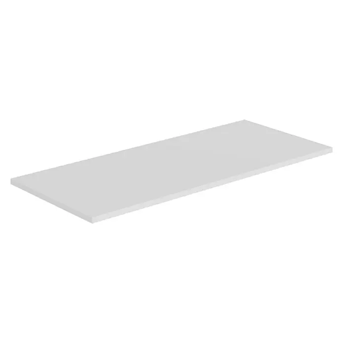 Artysan Encimera para lavabo Cíes - 39,1 x 91 x 1,6 cm, Blanco - Una elegante encimera rectangular en un tono claro, perfecta para diseños de muebles modernos y espacios minimalistas. Ideal para diseños elegantes.